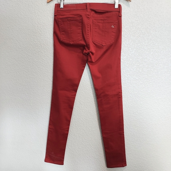 Rag & Bone Red Legging Jeans Size 26 - Picture 6 of 13
